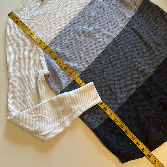 L.L. Bean Colorblock Thermal Top Womens Large Raglan Recycled Cotton Waffle Knit - Picture 7 of 7